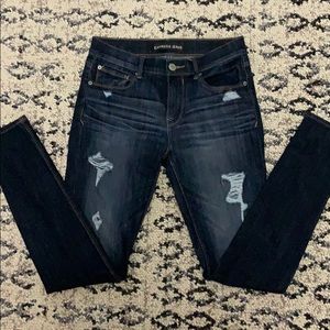 Like new express distressed legging jean size 4